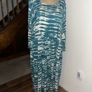 NWT tie dye baby doll maxi dress - 4X